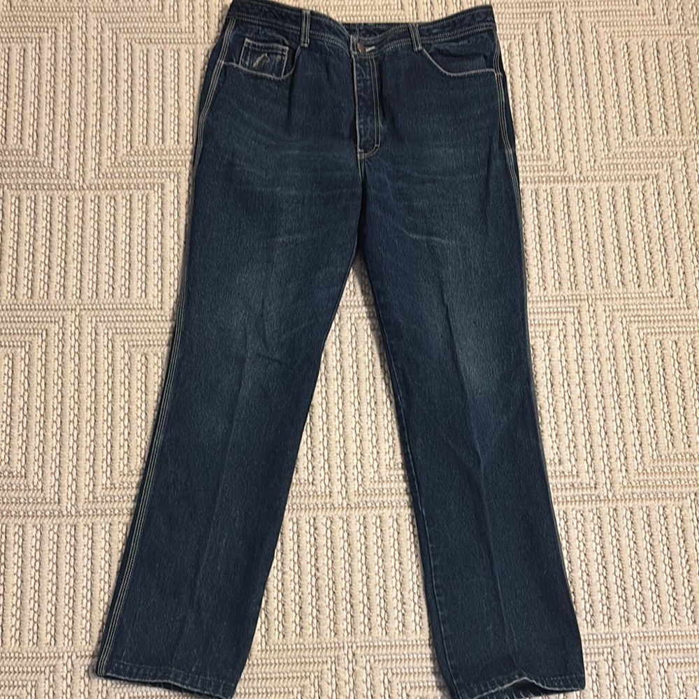 Jordache Men's Dark Blue Relaxed Jeans Vintage
